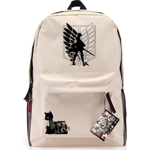 Anime Attack on Titan cosplay backpack male and female students large capacity leisure backpack child birthday gift