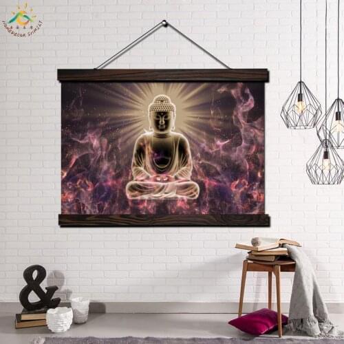 Sparkling Buddha Single Modern Wall Art Print Pop Art Picture And Poster Frame Hanging Scroll Canvas Painting Home Decoration