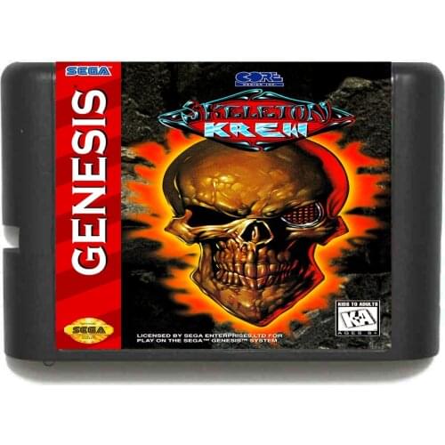 Skeleton Krew NTSC-USA 16 bit MD Game Card For Sega Mega Drive For Genesis