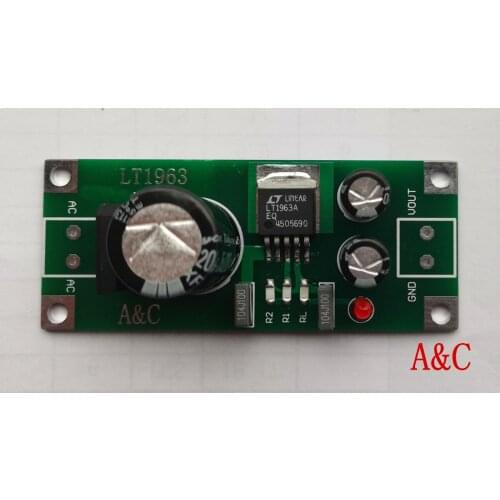 Upgrade LT1963A LT1963 stabilized power board decoder, front coaxial power board