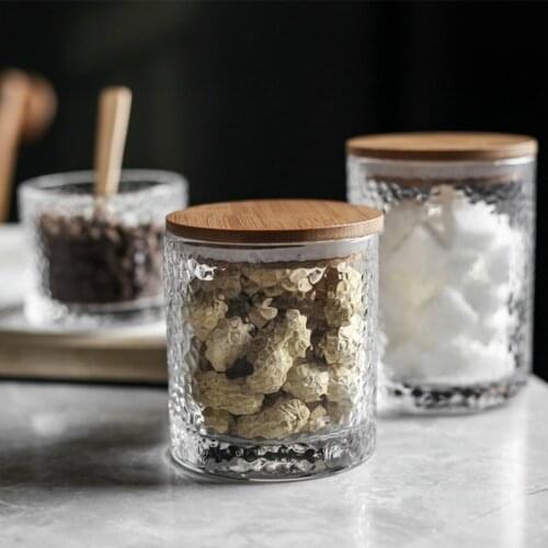 Japanese Glass Coffee Bean Storage Jars Kitchen Food Tea Cereal Organizer Container With Lid Airtight Food Sugar Can Bottle Tank