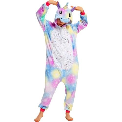 Winter Warm Pyjamas Women Unicorn Onesies Fluffy Fleece Jumpsuits Sleepwear Overall Hood Sets Pajamas Onesie For Women Adults