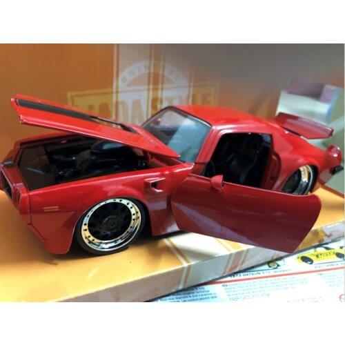 1:24 Classic Racing Car High Simulation 1972 Pontiac Firebird Diecast Alloy Metal Sports car Vehicle Model Collection