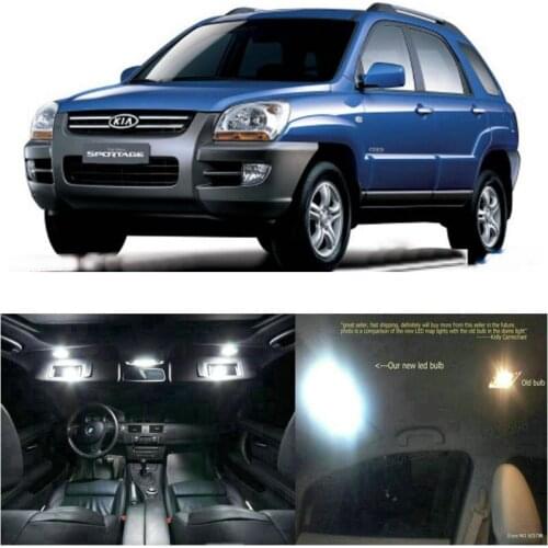 LED Interior Car Lights For kia sportage room dome map reading foot door lamp error free 10pc