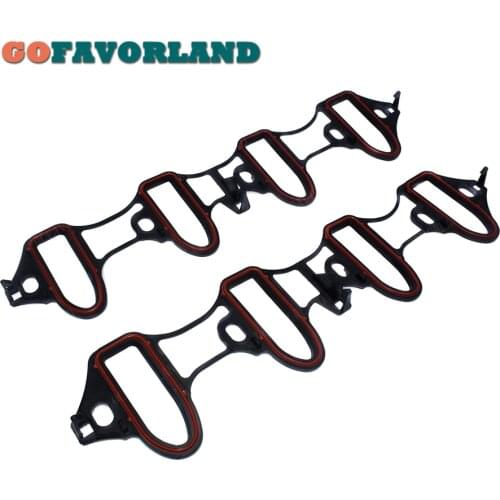 2Pcs Engine Intake Manifold Gaskets Left Right 89060413 For Buick Rainier 2003-2009 For Cadillac Escalade 1999-2011 For Hummer