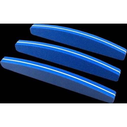 5pcs Sponge Nail File Diamond Sponge Nail Buffers Block Sandpaper 100/180 Buffing Files Polish glitter Grinding Sanding Files