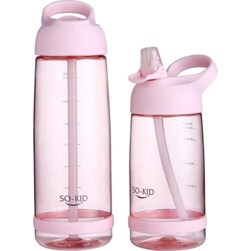 550ml 850ml 1000ml outdoor sports big water bottle straw water bottle portable straw large capacity sports water cup