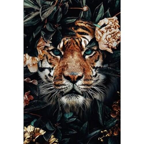 DIY 5d diamond painting animal tiger lion full circle/full square rhinestone kit embroidery mosaic cross stitch home art