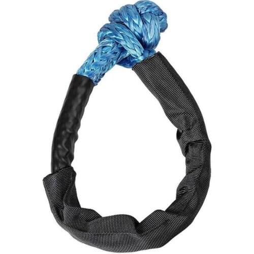 ATV soft shackle for off-road parts rope shackle for yacht UHMWPE shackle tow rope winch rope soft 3/4U