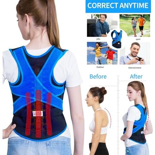 Brace Support Belt Adjustable Back Posture Corrector Clavicle Spine Back Shoulder Lumbar Posture Correction