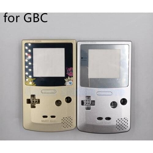 1pc For Game Boy Case for GBC Gold and silver Replacement Housing Shell For GBC Housing Case Pack accessories