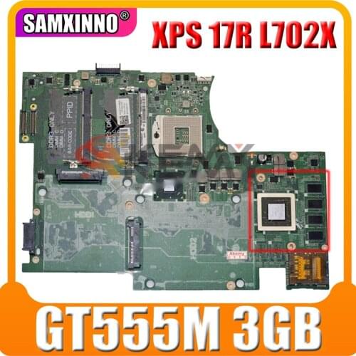 For DELL XPS 17R L702X 3D GT555M Laptop Motherboard CN-0TXP27 0TXP27 DAGM7CMBAE1 Notebook Mainboard N12E-GE2-B-A1 3GB HM67