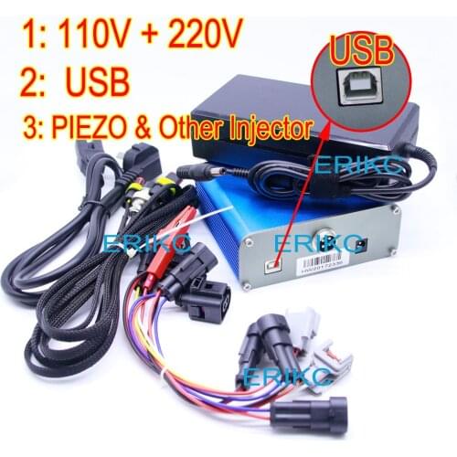 ERIKC Common Rail Pump Tester Simulator and Heavy Duty Diesel Injector Nozzle Tester E1024031 Fuel Injectiorn Test Equipment
