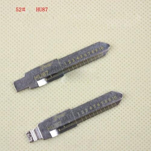 HU87 Engraved Line Key Blade For Suzuki Swift Auto JIMNY Scale Shearing Teeth Cutting Key Blank (No 52)