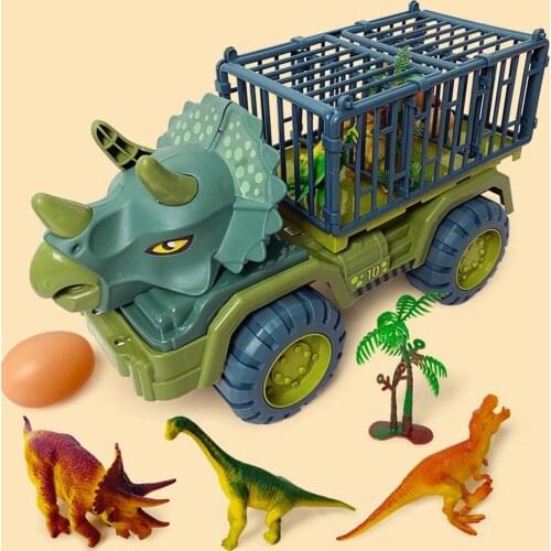 Childrens Dinosaur Toy Car Large Engineering Vehicle Model Educational Toy Transport Vehicle Toy Boy Girl with Dinosaur Gift