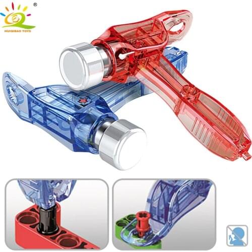 HUIQIBAO Toys Dismantled Device Building Blocks Technical Hammer Accessories City Tupid Tool Bricks Parts Toys For Children Kids