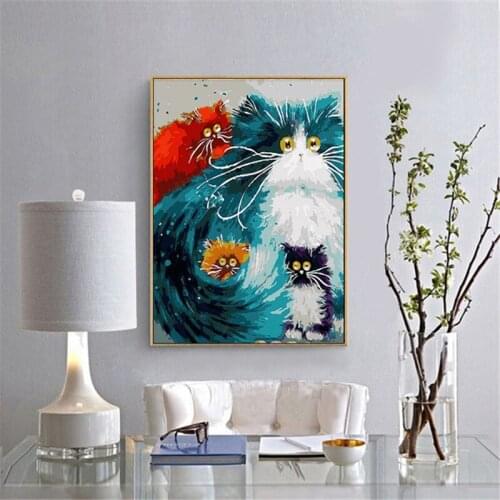 Persian Cat Paintings By Numbers DIY Pictures Oil Coloring By Numbers Set Gift Drawing By Numbers Canvas Decor New Arrivals