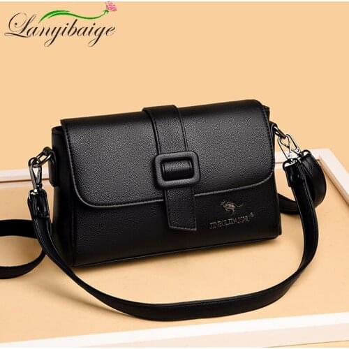 Ladie PU Leather Fashion Shoulder Bag Simple Classic Brand Designer Diagonal Bag Sac A Main Casual Elegant Style 2021 New Series