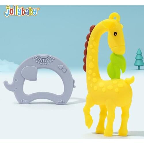 Fashion Baby Teethers Animal Silicone Giraffe Fidget Safty Pacifier Cartoon Teething Nursing Coisas De Baby Gifts BK50YJ