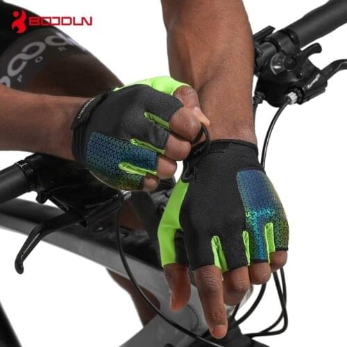 BOODUN Summer Cycling Gloves Half Finger Men Women Shockproof Pad Road Mountain Bike Bicycle Gloves Soft Breathable MTB Gloves