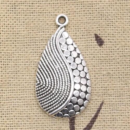 6pcs Charms Water Drop 31x16mm Antique Making Pendant fit,Vintage Tibetan Silver color,DIY Handmade Jewelry
