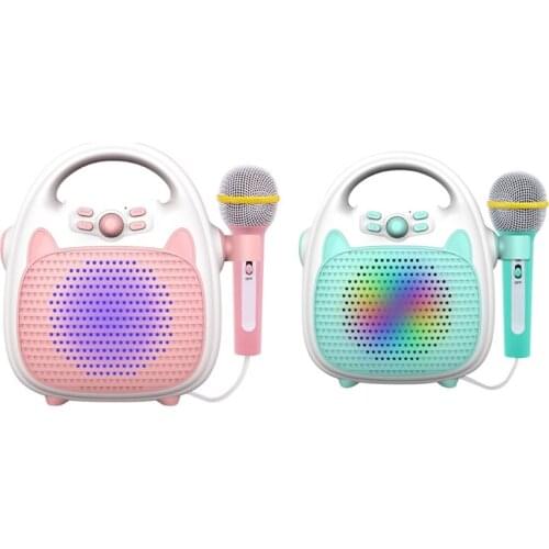 HX5D Voices Imitation Portable Microphone Bluetooth Handbag Speaker for Children Party, Home and Travel Singing
