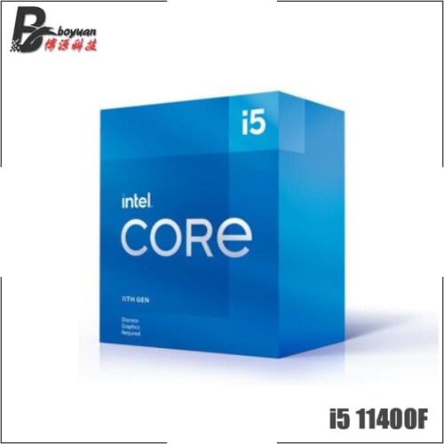 Intel Core i5-11400F i5 11400F 2.6 GHz Six-Core Twelve-Thread CPU Processor L3=12M 65W LGA 1200 Need H410 B560 Z590 Motherboard