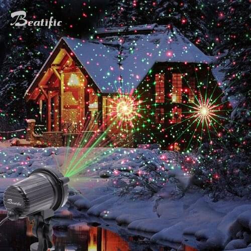 Christmas Laser Lights Projector Outdoor New Year Holiday Decoration Garden Garlands