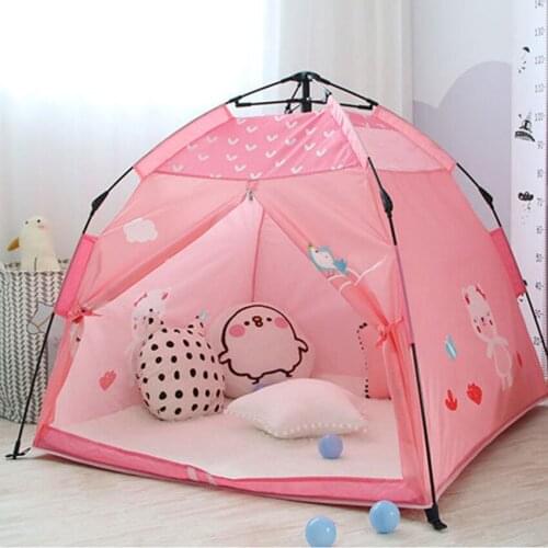 Foldable Children Tent Indoor and Outdoor Camping Dual-Purpose Tent For Kids Easy Installation Girls Doll House Boys Play Room
