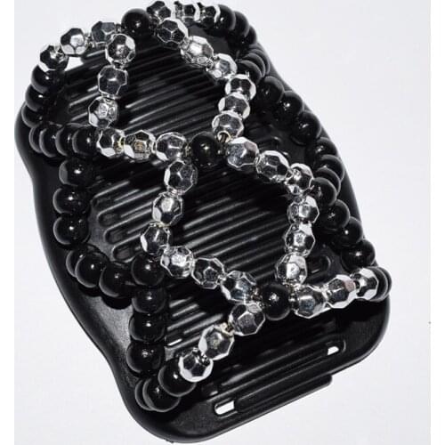 Standard comb shining Football bead and black beads 20pcs/lot magic comb
