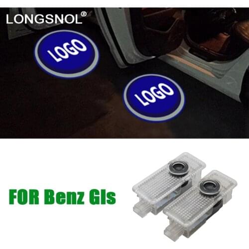 LED car door lights ghost shadow logo laser projector lamp auto emblem luces for Mercedes Benz AMG CLA CLS E class A207 C207 new