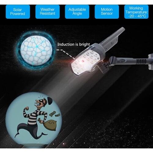 LED Solar Flood Light 16leds Motion Sensor Security Spot Lighting Waterproof Wall Street Yard Outdoor Lamp