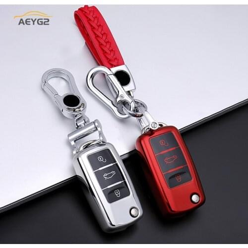 TPU Car Remote Key Cover Case For VW Volkswagen Polo Bora Tiguan Passat B5 B6 B7 Golf 6 EOS Lavida Scirocco Jetta MK6 Octavia