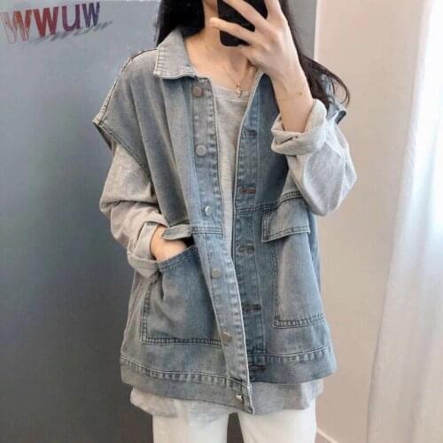 Женские джинсовые жилеты UETEEY China At AliExpress