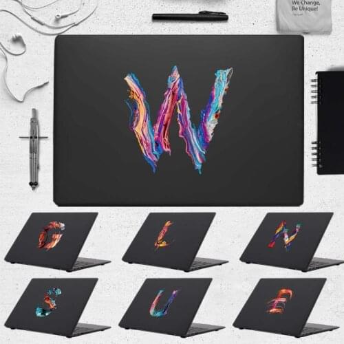 For Huawei MateBook D15/D14/13/14/MateBook X Pro /X 2020/MagicBook Pro 16.1/14/15 Paint Initial Letter Series Hard Laptop Cases