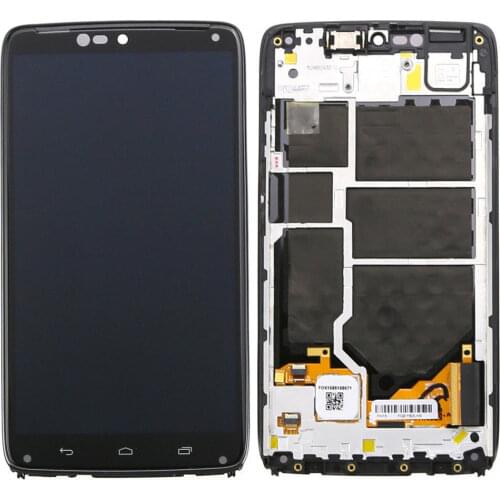 LCD For Motorola Moto Droid Turbo LCD XT1254 LCD Display Touch Screen Digitizer Assembly For Moto Maxx LCD XT1225 Frame