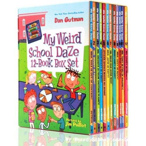 12 books My Weird School Daze season 2 Box Set English Books Children Kids Story Comic Book In English Language Educational Toy