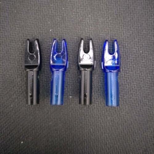 20pcs Archery 6.0mm Arrow Nock Tails Plastic Internal Arrow Nock For ID6.0mm Fingerglass Carbon Arrow Shaft