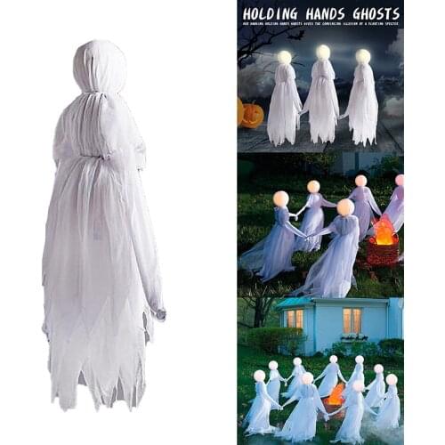 3pcs Hallowen Decoration Scary Hanging Ghost Party Decoration Halloween Ghosts Intimidating Decor Ornament For Indoor Outdoor