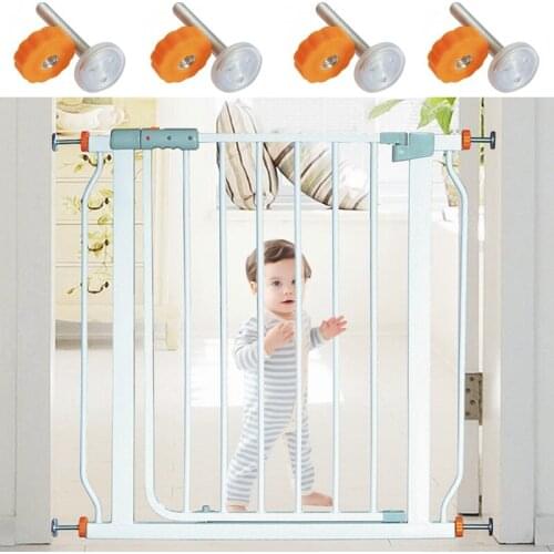 4pcs Pressure Baby Gate Screw Threaded Spindle Rods Walk Thru Gates Accessory - M10 x 10MM