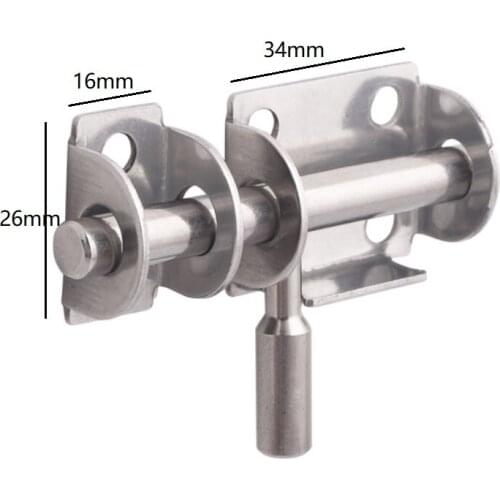 5pcs/lot Slide Bolt Gate Latch Safety Stainless Steel Barrel Bolt Gate Latch Door Lock Window Latch Small Door Bolts