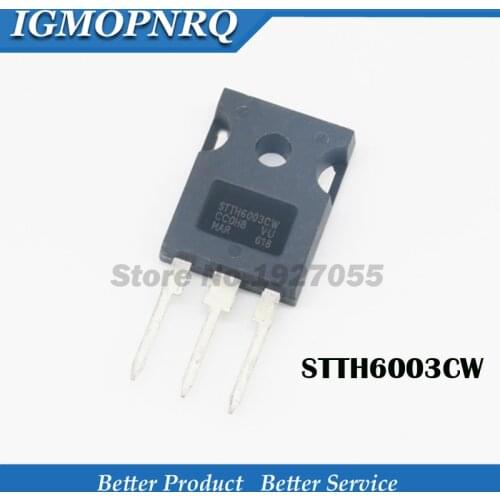 5pcs STTH6003CW TO-247 STTH6003 TO-3P 300V 60A new
