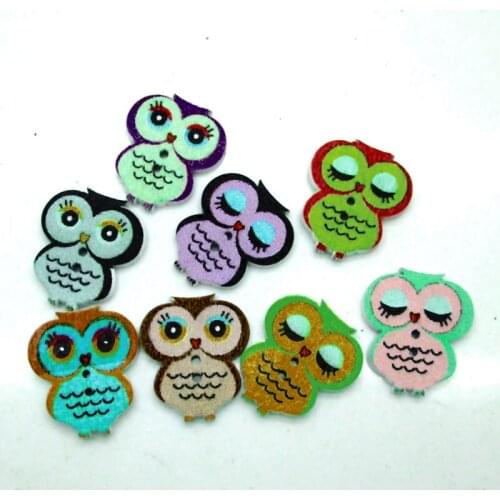 50pcs Mixed Owl Wooden Sewing Buttons For Clothing Needlework Scrapbooking Wood Botones Decorative Crafts Diy Accessories