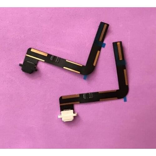100pcs/lot Black and white for iPad Air for iPad 5 Charging Charger Port Dock Connector Flex Cable USB Port