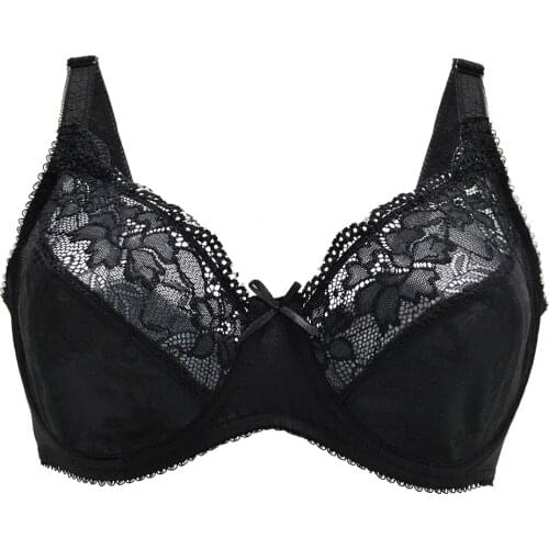 Brand New Bras For Women Unlined Bra Sexy Underwear Lace Bralette Lingerie Top Floral 75 80 85 90 95 100 105 A B C D E F G