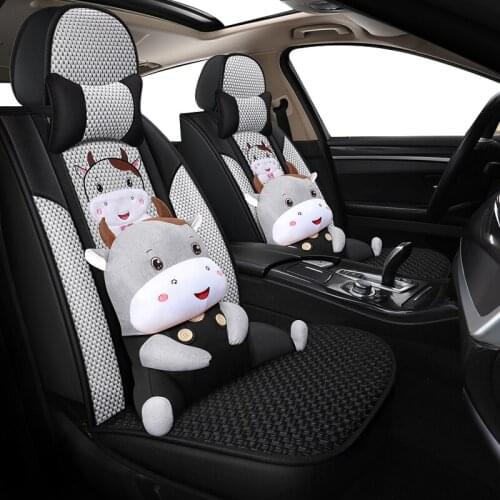 Flax black Car seat cover for jaguar xf f pace xj xe xk accesorios