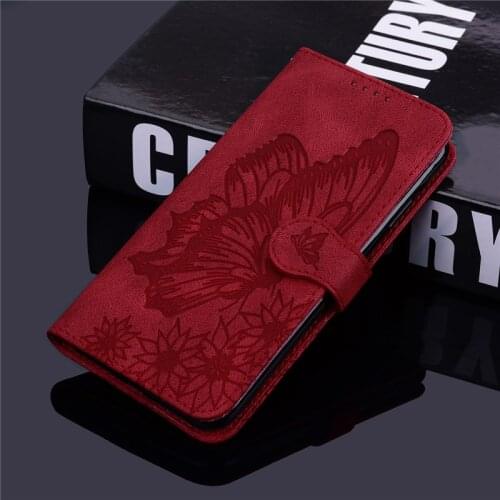 Embossing Wallet Leather Shockproof Case For Xiaomi Redmi Mi 10T Lite Poco M2 M3 X3 NFC Flip Book Luxury Butterfly Back Cover