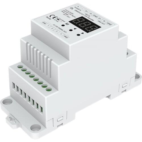 DMX512 4CH 0-10V Decoder DL LED Dimmer DMX 512 Signal to Signal RGB/RGBW Controller 4 Channel Dimmer DC5V-24V