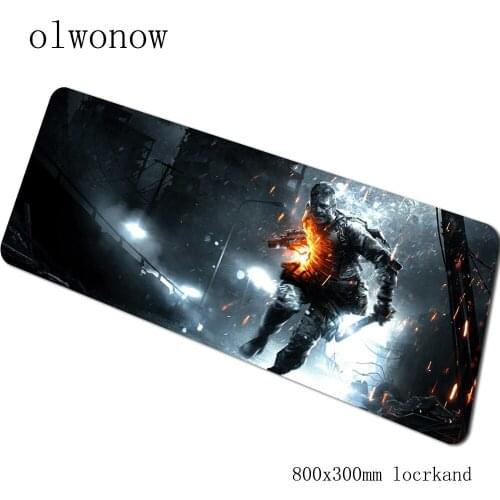 Battlefield mouse pad gamer 800x300x3mm gaming mousepad Mass pattern notbook mat Popular padmouse games pc gamer mats gamepad