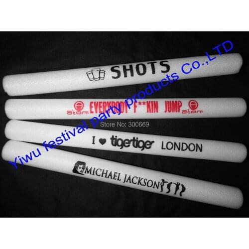 Customize logo free shipping foam glow baton china wholesaler printting logo